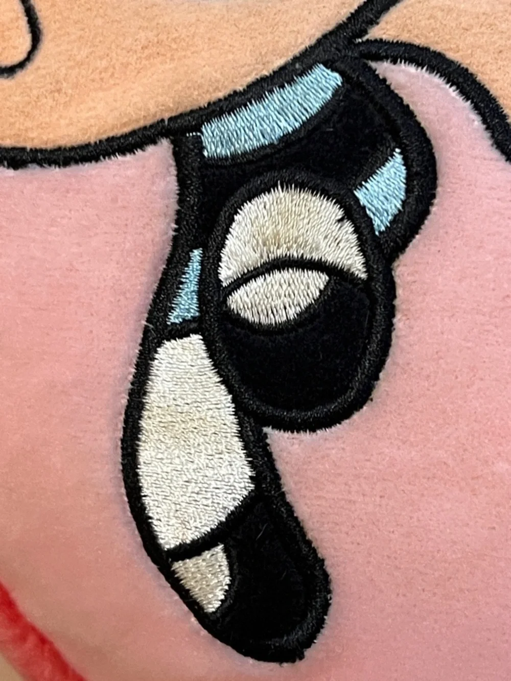 Powerpuff Girls Warner Bros Studio Store  2000 Pink Plush Heart Shaped Pillow